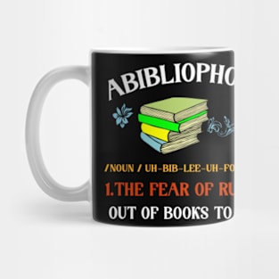 Abibliophobia - Funny Reading Bookworm Reader Mug